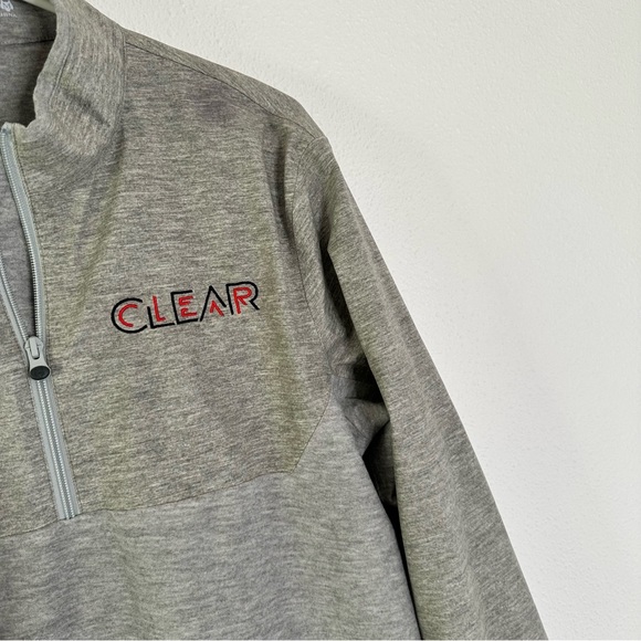 Greyson Men’s M Gray 1/4 Zip Clear Golf Balls Windbreaker Top - Picture 2 of 13